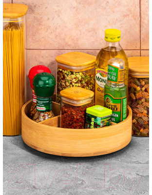 Подставка настольная для кухни Elan Gallery Крутящаяся / 240429 