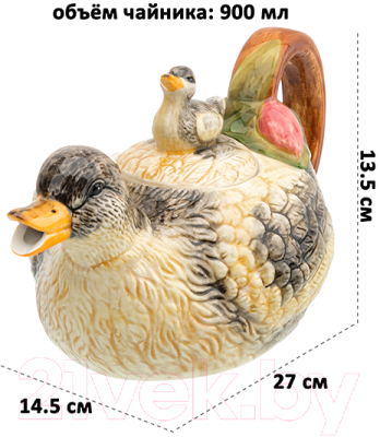 Заварочный чайник Elan Gallery Уточки / 340065 