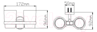 Набор стаканов для зубной щетки и пасты Wisent WP2808