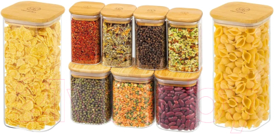 Набор емкостей для хранения Elan Gallery Crystal Glass / 360166 