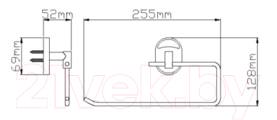 Держатель для бумажных полотенец в ванную Wisent WP2803-2