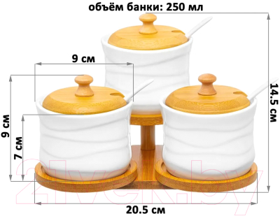 Набор емкостей для хранения Elan Gallery Айсберг / 540867 