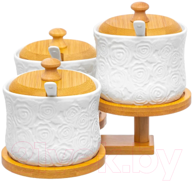 Набор емкостей для хранения Elan Gallery Розы / 540868 