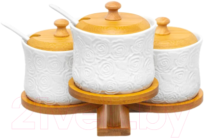 Набор емкостей для хранения Elan Gallery Розы / 540868 