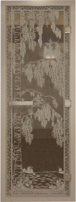 Стеклянная дверь для бани/сауны Doorwood Хамам Березка 70x190 / DW00534 - фото