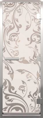 Стеклянная дверь для бани/сауны Doorwood Хамам Венеция 80x200 / DW00465 - фото