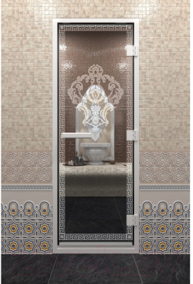 Стеклянная дверь для бани/сауны Doorwood Хамам Версаче 70x190 / DW03631