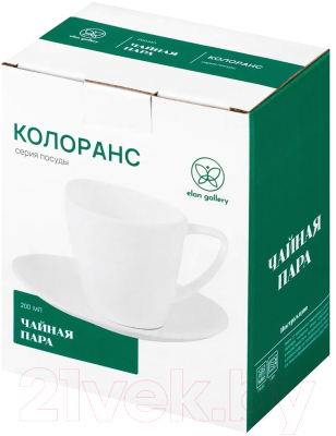 Чашка с блюдцем Elan Gallery Колоранс / 540828