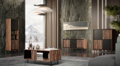 Шкаф-пенал с витриной Halmar Swing W-1