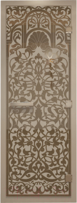 Стеклянная дверь для бани/сауны Doorwood Хамам Флоренция 80x200 / DW01999 - фото