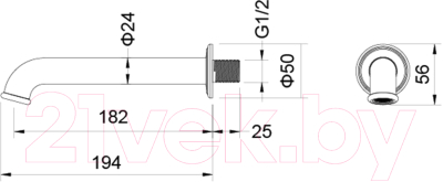 Излив Aquatek Классик AQ1541PG
