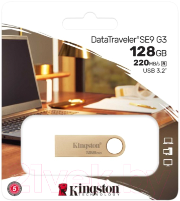 USB flash накопитель Kingston DataTraveler SE9 G3 128GB (DTSE9G3/128GB)