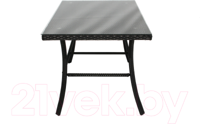 Комплект садовой мебели Garden Story Аскер / GS015/GS017 (черный/ротанг серый)