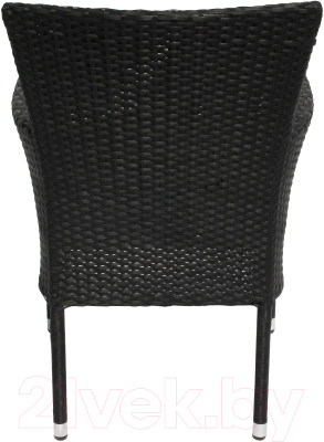 Комплект садовой мебели Garden Story Аскер мини / GS015/GS016 (черный/ротанг серый)