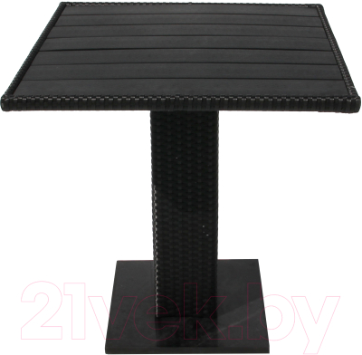 Комплект садовой мебели Garden Story Аскер мини / GS015/GS016 (черный/ротанг серый)