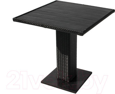 Комплект садовой мебели Garden Story Аскер мини / GS015/GS016 (черный/ротанг серый)