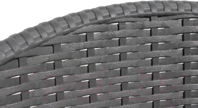 Комплект садовой мебели Ellastik Plast Ola Dom S-GS03+K-GS03 (антрацит/темно-серый)