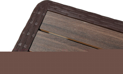 Комплект садовой мебели Ellastik Plast Ola Dom S-GS01+K-GS01 (коричневый)