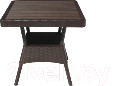 Комплект садовой мебели Ellastik Plast Ola Dom S-GS01+K-GS01 (коричневый)