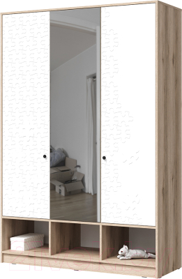 Шкаф Стендмебель Киви 3ств с зеркалом ШК-03 - фото