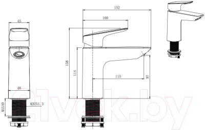 Смеситель Aquatek Вега AQ1010CR