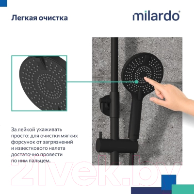 Лейка ручного душа Milardo Rora ROR4FBRM18