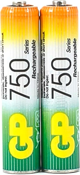Комплект аккумуляторов GP Batteries 75AAAHC-2DECRC2 ААА - фото