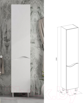 Шкаф-пенал для ванной Volna Volna 40