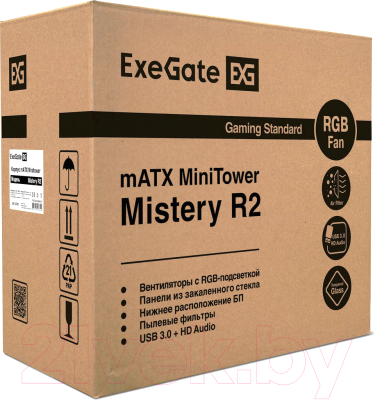 Корпус для компьютера ExeGate Mistery R2 / EX294384RUS