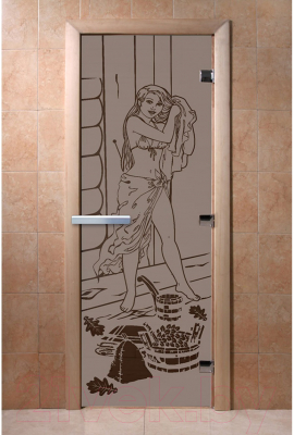 Стеклянная дверь для бани/сауны Doorwood Дженифер 70x190 / DW02927
