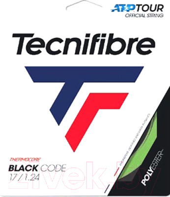 Струна для теннисной ракетки Tecnifibre Black Code 1.24 / 04GBL124XV - фото