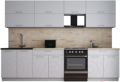 Кухонный гарнитур Интерлиния Мила Gloss 60-30 - фото