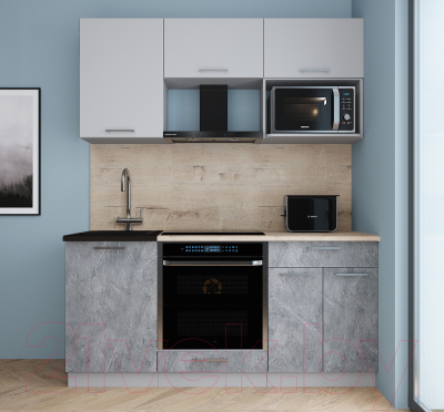 Кухонный гарнитур Интерлиния Мила Gloss 1.7