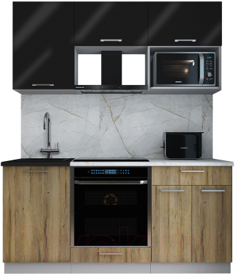 Кухонный гарнитур Интерлиния Мила Gloss 1.7 - фото