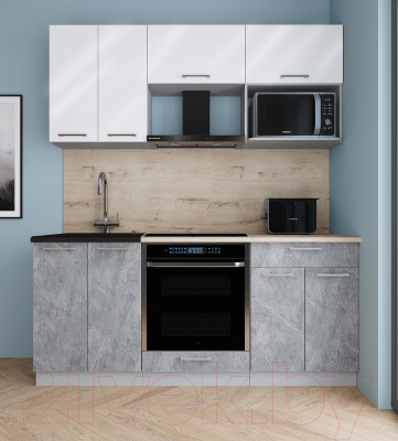 Кухонный гарнитур Интерлиния Мила Gloss 1.8