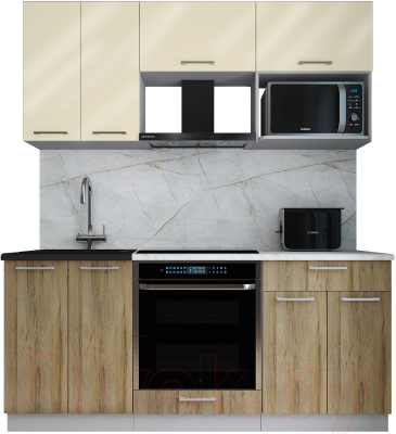 Кухонный гарнитур Интерлиния Мила Gloss 1.8 - фото