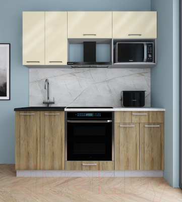 Кухонный гарнитур Интерлиния Мила Gloss 1.8