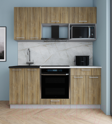 Кухонный гарнитур Интерлиния Мила Gloss 1.8