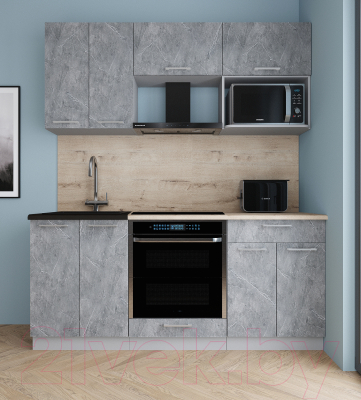 Кухонный гарнитур Интерлиния Мила Gloss 1.8