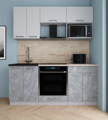 Кухонный гарнитур Интерлиния Мила Gloss 1.8