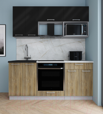 Кухонный гарнитур Интерлиния Мила Gloss 1.8