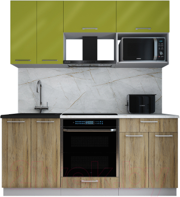 Кухонный гарнитур Интерлиния Мила Gloss 1.8 - фото