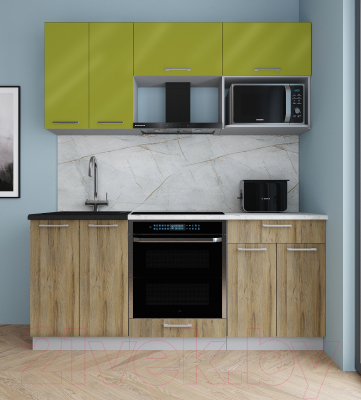 Кухонный гарнитур Интерлиния Мила Gloss 1.8