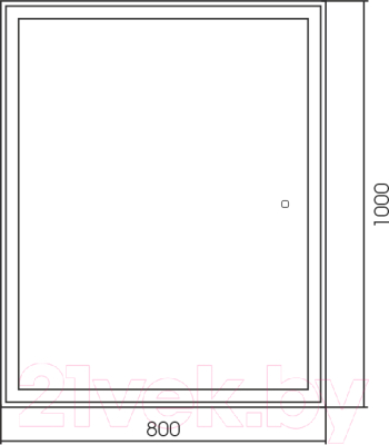 Зеркало Silver Mirrors Ливия 80x100 / LED-00002692