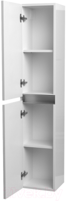 Шкаф-пенал для ванной ЗОВ Лира 150 / LP150MW0MWGVA