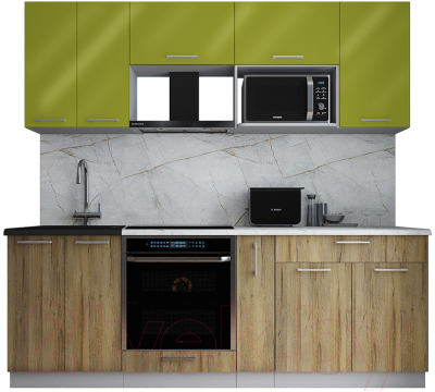 Готовая кухня Интерлиния Мила Gloss 2.2 - фото