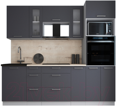 Кухонный гарнитур Интерлиния Мила Gloss 2.3 - фото