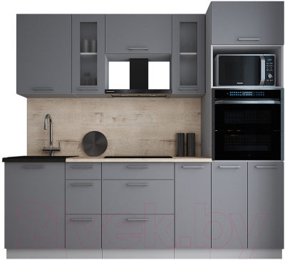 Кухонный гарнитур Интерлиния Мила Gloss 2.3 - фото