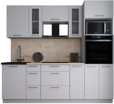 Готовая кухня Интерлиния Мила Gloss 2.4 - фото