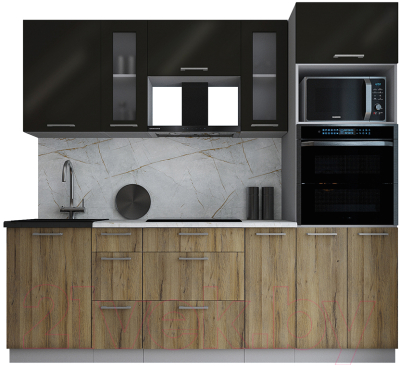 Готовая кухня Интерлиния Мила Gloss 2.4 - фото